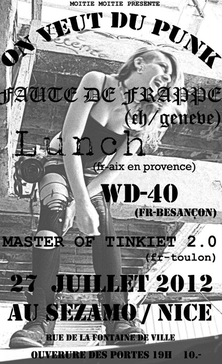 ON VEUT DU PUNK le 27 juillet 2012 à Nice (06)