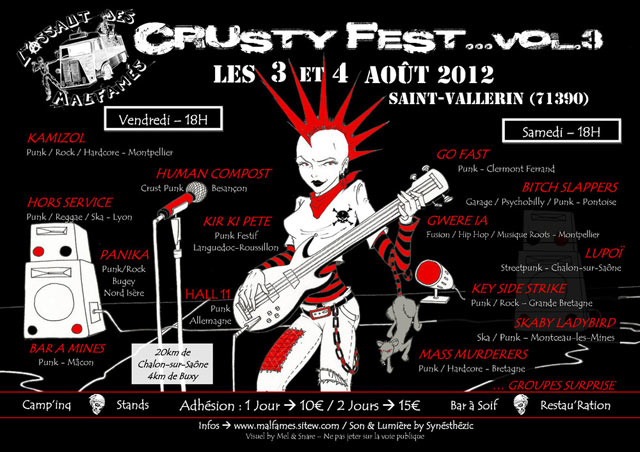 Crusty Fest 3 le 03 août 2012 à Saint-Vallerin (71)