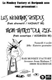 Les Nenfants Perdus + Thom Taffait Dla Zik à la Monkey Factory le 04 août 2012 à Maubeuge (59)