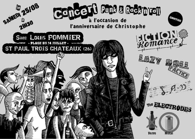 Concert Punk & Rock'n'Roll à la salle Louis Pommier le 25 août 2012 à Saint-Paul-Trois-Châteaux (26)