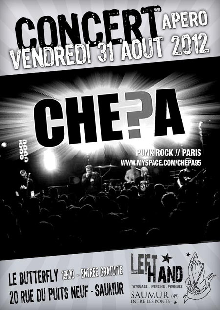 Chépa + Les Clés à Pipe au Butterfly le 31 août 2012 à Saumur (49)