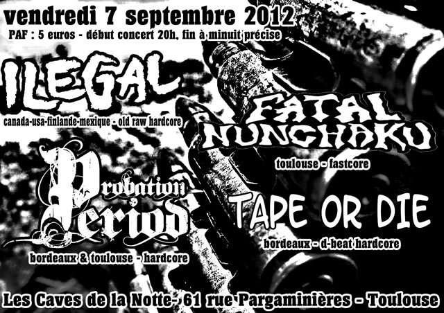 Concert aux Caves de la Notte le 07 septembre 2012 à Toulouse (31)