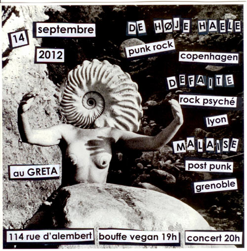 De Hoje Haele + Défaite + Malaise au squat du Greta le 14 septembre 2012 à Grenoble (38)