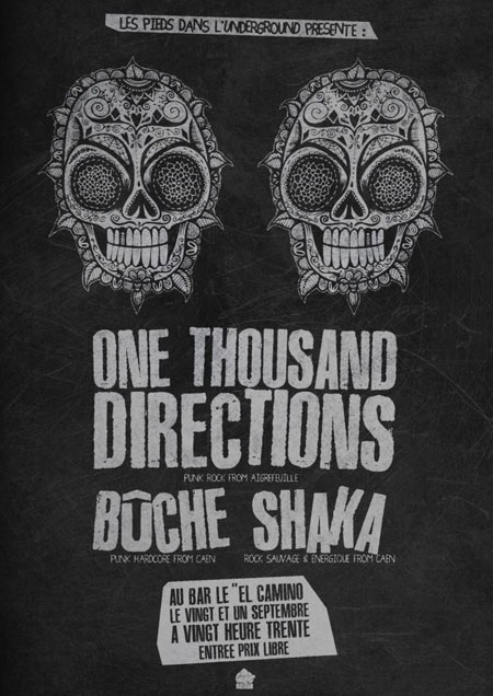 One Thousand Directions + Bûche + S.H.A.K.A. au El Camino le 21 septembre 2012 à Caen (14)