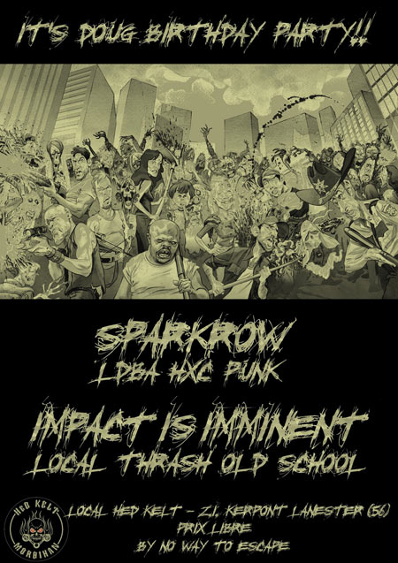 Sparkrow + Impact Is Imminent au local Hed Kelt le 21 septembre 2012 à Lanester (56)