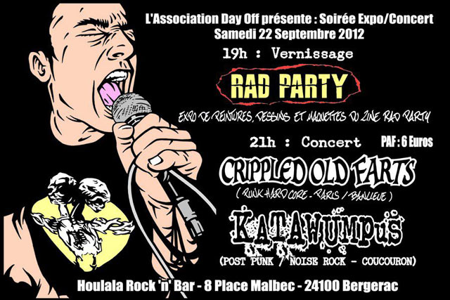 Soirée expo + concert au Houlala Rock'n'Bar le 22 septembre 2012 à Bergerac (24)