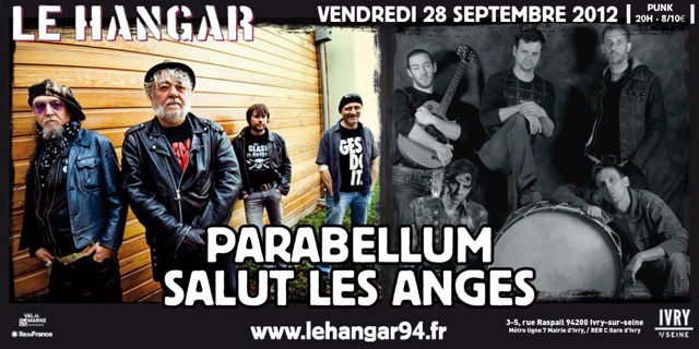 Parabellum + Salut Les Anges au Hangar le 28 septembre 2012 à Ivry-sur-Seine (94)