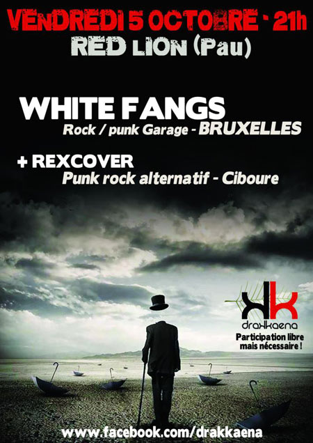 White Fangs + Rexcover au Red Lion le 05 octobre 2012 à Pau (64)