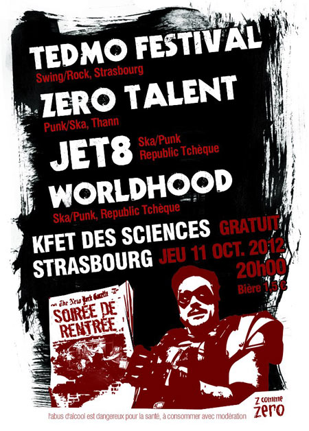Soirée Ska Punk à la K'Fet des Sciences le 11 octobre 2012 à Strasbourg (67)