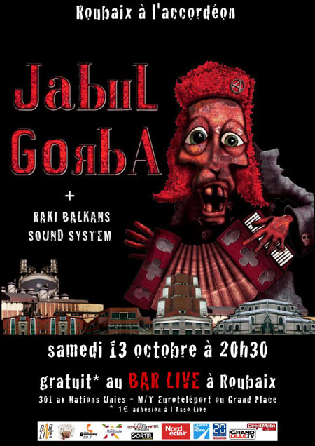 Jabul Gorba au Bar Live le 13 octobre 2012 à Roubaix (59)