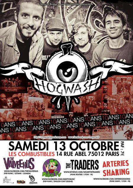 Hogwash aux Combustibles le 13 octobre 2012 à Paris (75)