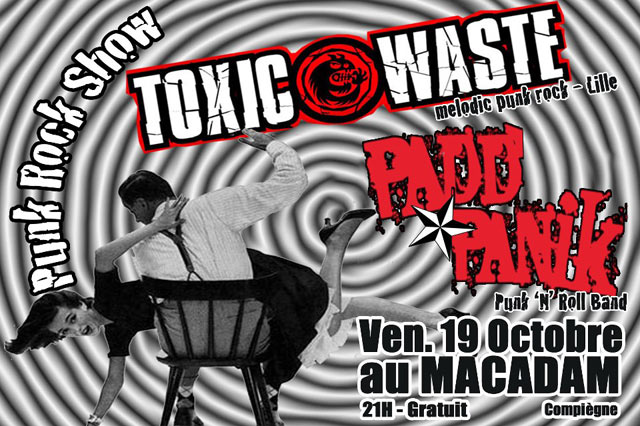 Toxic Waste + Padd'Panik au Macadam Café le 19 octobre 2012 à Compiègne (60)