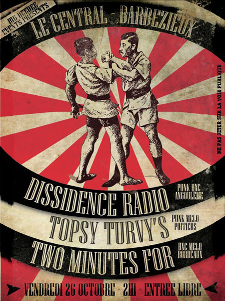 Dissidence Radio + Topsy Turvy's + Two Minute For au Central le 26 octobre 2012 à Barbezieux-Saint-Hilaire (16)