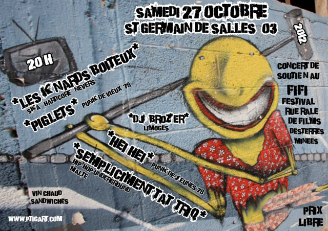 Concert de soutien au FIFI le 27 octobre 2012 à Saint-Germain-de-Salles (03)