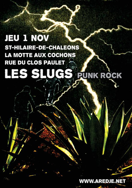 Les Slugs + Trésor Public à la Motte aux Cochons le 01 novembre 2012 à Saint-Hilaire-de-Chaléons (44)