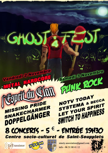 Festival Ghost'n Fest au Centre Culturel le 02 novembre 2012 à Saint-Soupplets (77)