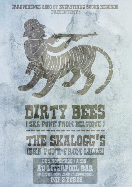 Dirty Bees + The Skalogg's au Liverpool Bar le 02 novembre 2012 à Valenciennes (59)