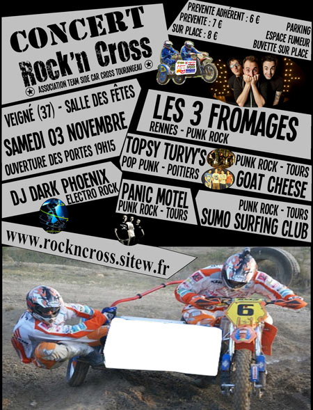 Concert Rock'n Cross le 03 novembre 2012 à Veigné (37)