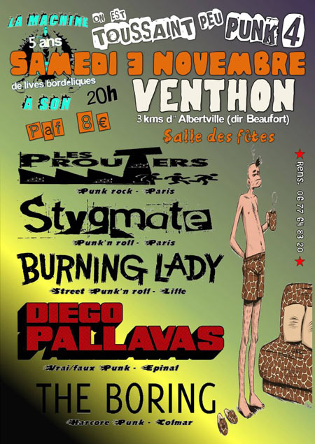 On est Toussaint peu Punk #4 le 03 novembre 2012 à Venthon (73)