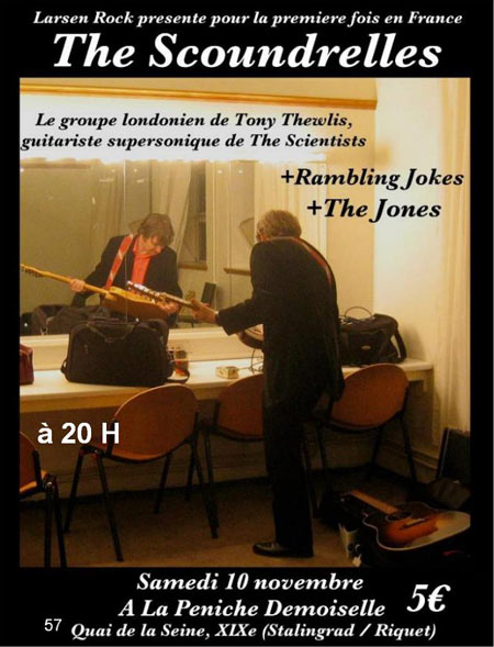 THE SCOUNDRELLES-THE JONES-RAMBLING JOKES le 10 novembre 2012 à Paris (75)