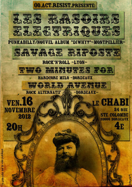 Concert au Chabi le 16 novembre 2012 à Bordeaux (33)