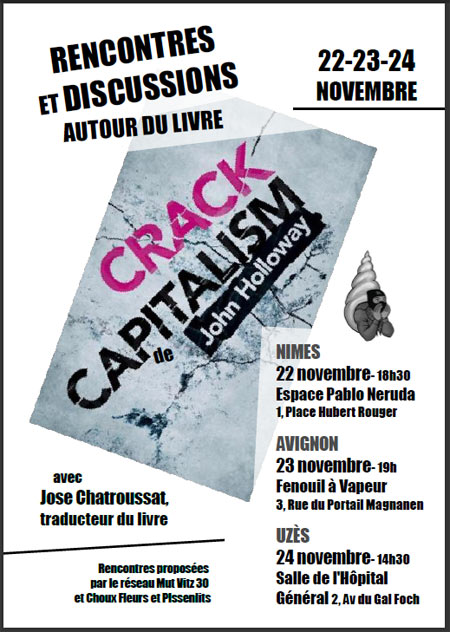 Discussion débat au Fenouil à Vapeur le 23 novembre 2012 à Avignon (84)