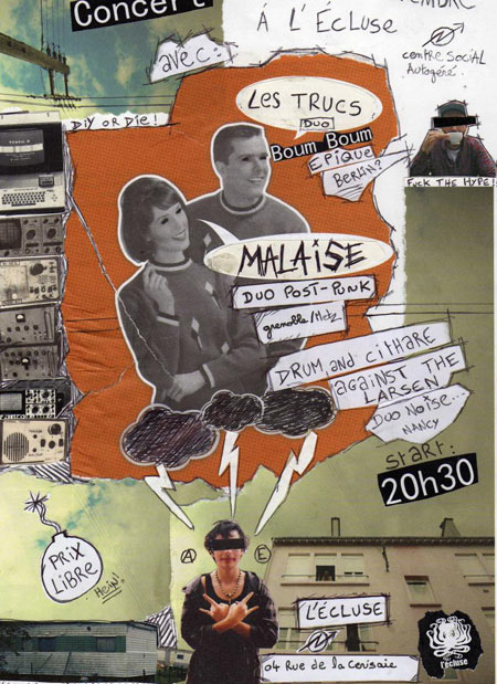 Les Trucs+Malaise+Drum And Cithare Against The Larsen à l'Ecluse le 26 novembre 2012 à Reims (51)