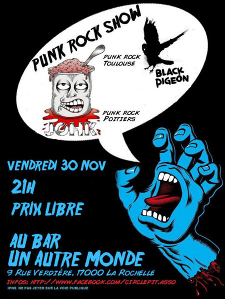 Black Pigeon + Johk au bar Un Autre Monde le 30 novembre 2012 à La Rochelle (17)