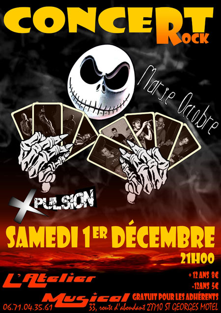 Concert Marie Octobre & X-Pulsion le 01 décembre 2012 à Saint-Georges-Motel (27)
