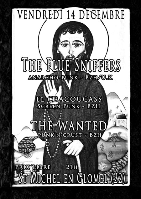 The Flue Sniffers+El Cracoucass+The Wanted à la Salle des Fêtes le 14 décembre 2012 à Glomel (22)