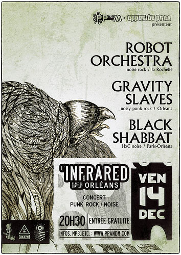 Robot Orchestra + Gravity Slaves + Black Shabbat à l'Infrared le 14 décembre 2012 à Orléans (45)
