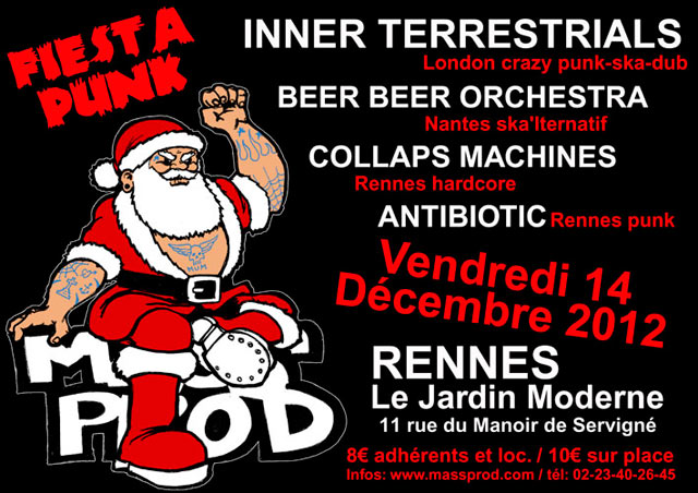 Fiesta Punk au Jardin Moderne le 14 décembre 2012 à Rennes (35)
