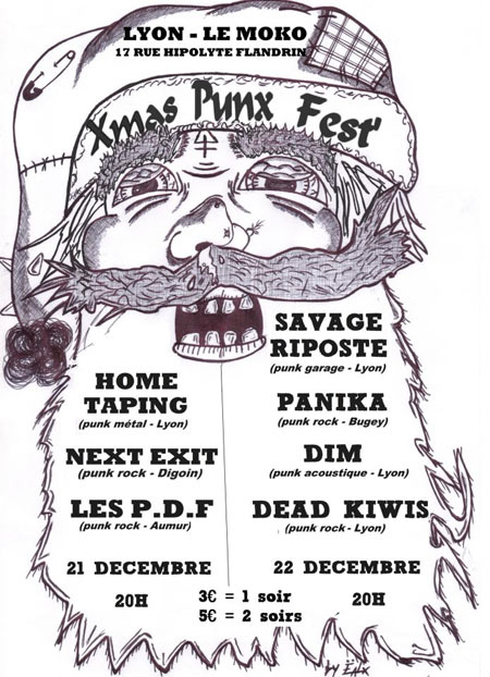 Christmas Punx Fest le 21 décembre 2012 à Lyon (69)