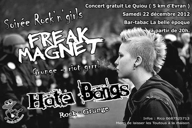 Freak Magnet + Hate Bangs au bar La Belle Epoque le 22 décembre 2012 à Le Quiou (22)