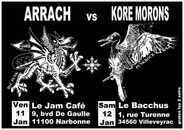 Arrach + Kore Morons au Jam Café le 11 janvier 2013 à Narbonne (11)