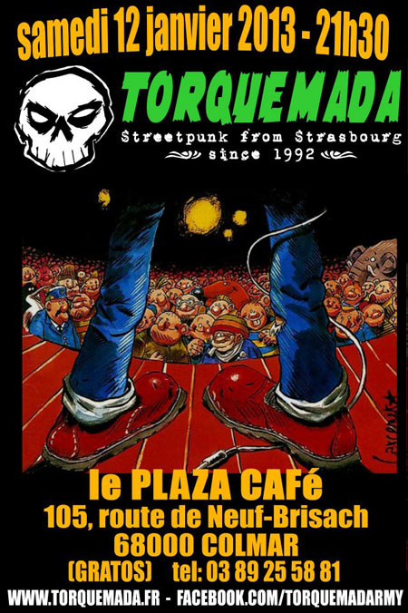Torquemada au Plaza Café le 12 janvier 2013 à Colmar (68)