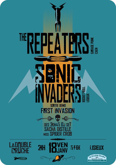 The Repeaters + The Sonic Invaders + DJ sets à la Double Croche le 18 janvier 2013 à Lisieux (14)