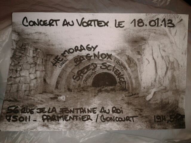 Concert au Vortex le 18 janvier 2013 à Paris (75)