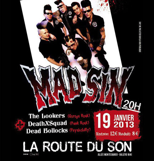 Mad Sin à La Route du Son le 19 janvier 2013 à Billère (64)