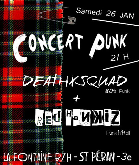Death X Squad + Red Hankiz à la Fontaine le 26 janvier 2013 à Saint-Péran (35)