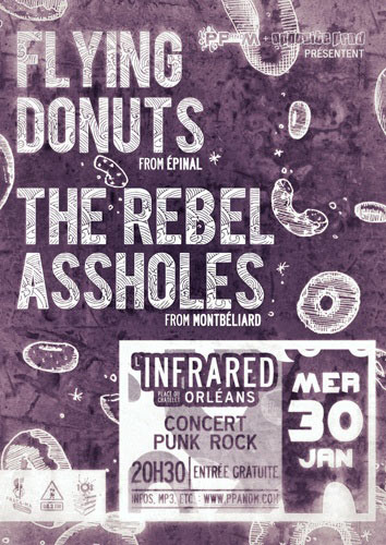 Flying Donuts + The Rebel Assholes à l'Infrared le 30 janvier 2013 à Orléans (45)