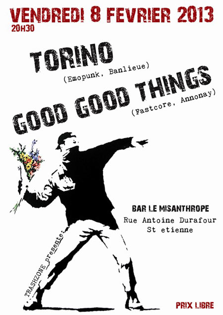 Torino + Good Good Things + Sheik Anorak au Misanthrope le 08 février 2013 à Saint-Etienne (42)