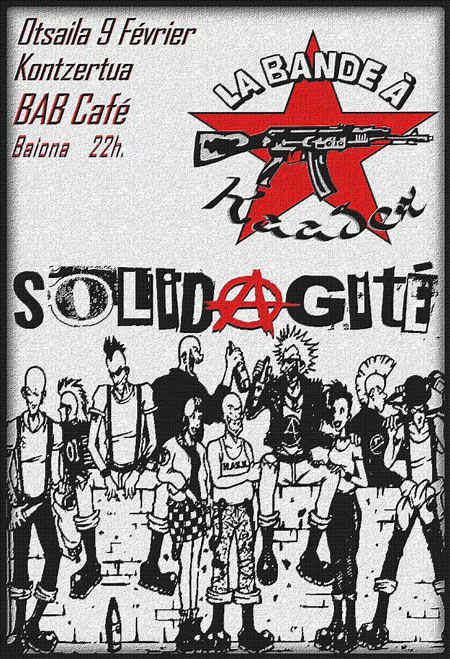 La Bande à Kaader + Solidagité au Bab Café le 09 février 2013 à Bayonne (64)