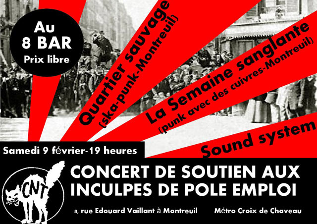 Quartier Sauvage + La Semaine Sanglante au Huit-Bar le 09 février 2013 à Montreuil (93)