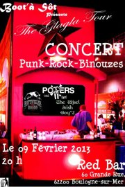 Poppers + Rottweiler Rodeo + The Rijsel Irish Boy'z au Red Bar le 09 février 2013 à Boulogne-sur-Mer (62)