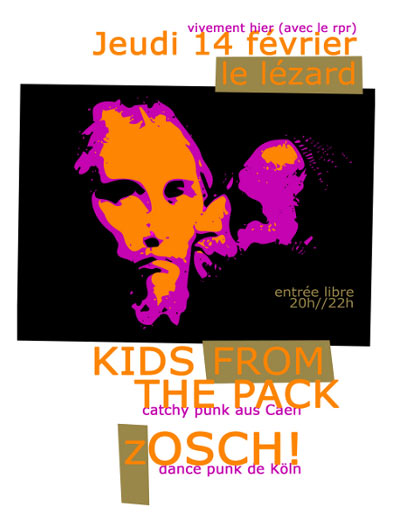Zosch! + Kids From The Pack au Lézard le 14 février 2013 à Le Mans (72)