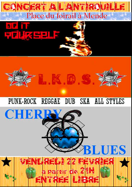 L.K.D.S. + Cherry Blues à l'Antirouille le 22 février 2013 à Mende (48)