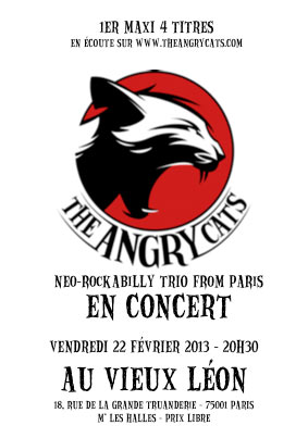 The Angry Cats au Vieux Léon le 22 février 2013 à Paris (75)