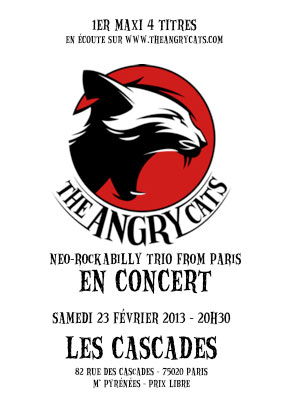 The Angry Cats au Bistrot des Cascades le 23 février 2013 à Paris (75)
