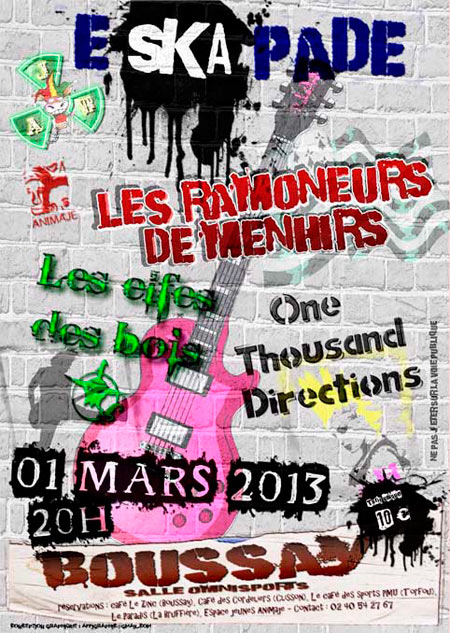 Concert Eskapade à la Salle Omnisport le 01 mars 2013 à Boussay (44)